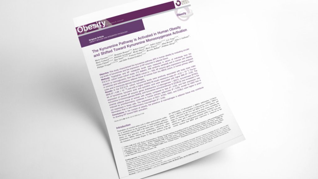 New article! Characterization of kynurenine pathway in human obesity